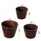Gardenised Rustic Wooden Whiskey Barrel Planter with Durable Medal Handles and Drainage Hole, PK3 QI003236.3 - alternate 7